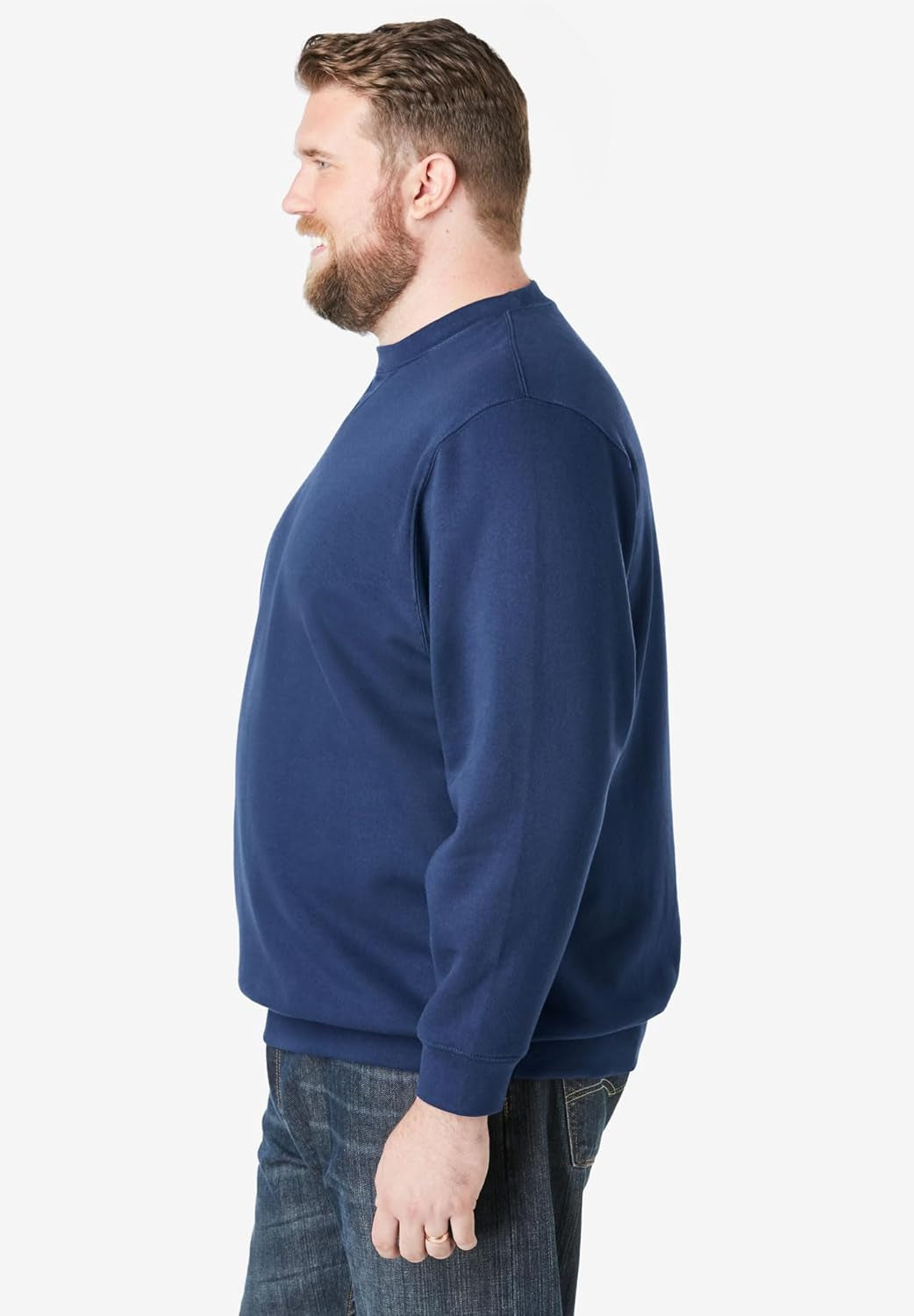 Men'S Big & Tall Fleece Crewneck Sweatshirt