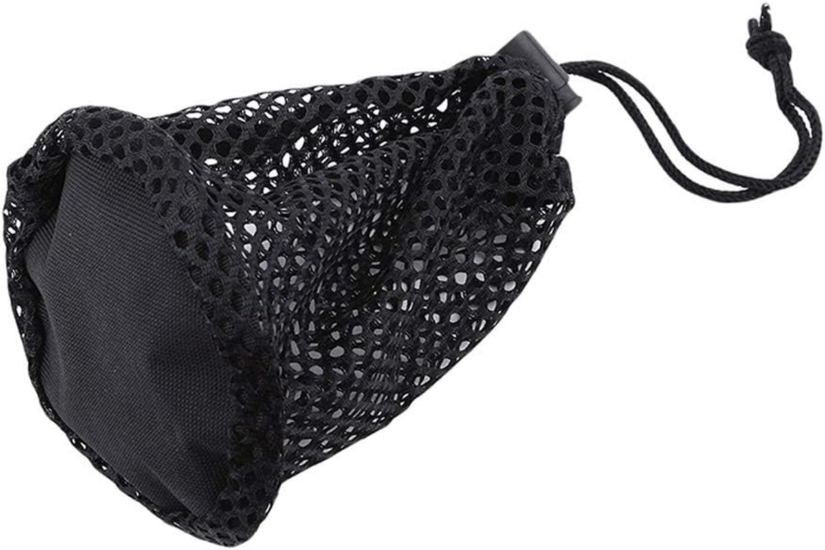 Golf Ball Bags,Lightweight Black Nylon Golf Ball Bags Golf Mesh Bag Golf Storege Bag Drawstring Pouch Golf Accessories(L)