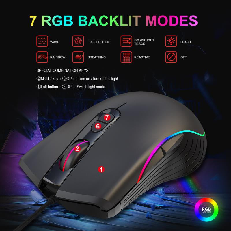 Radiant Gaming Mouse Wired Gaming Mouse