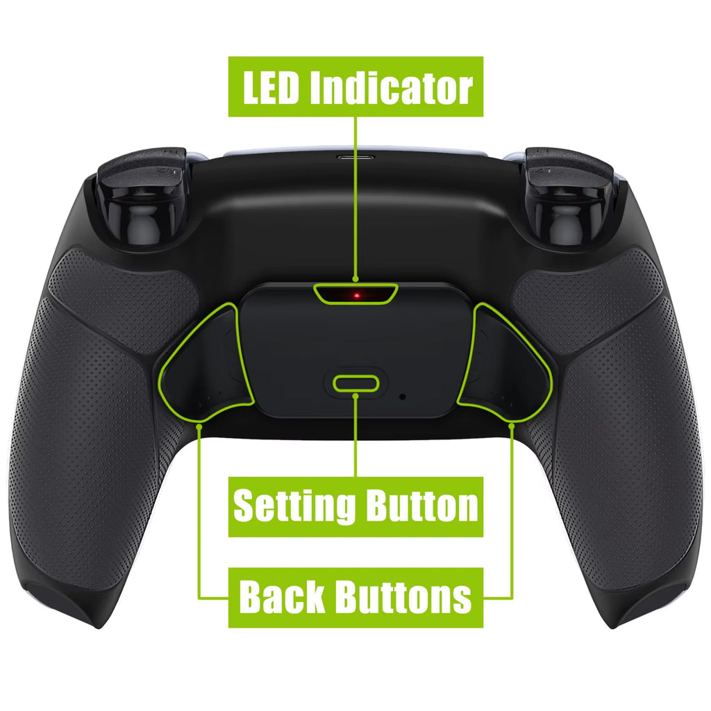 Back Paddles Remappable Rise Remap Kit for PS5 Controller BDM-010 & BDM-020, Upgrade Board Back Shell Back Buttons