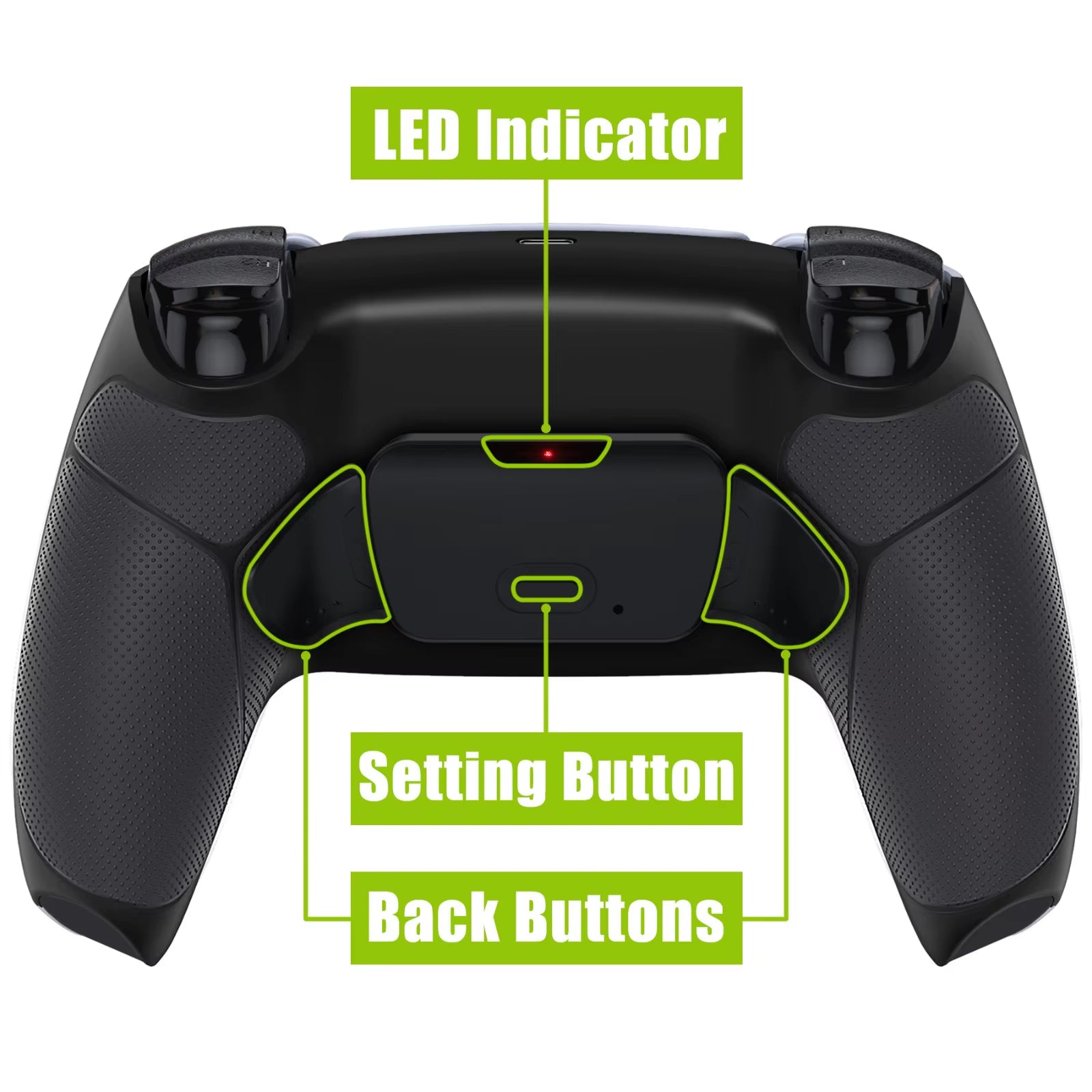 Back Paddles Remappable Rise Remap Kit for PS5 Controller BDM-010 & BDM-020, Upgrade Board Back Shell Back Buttons