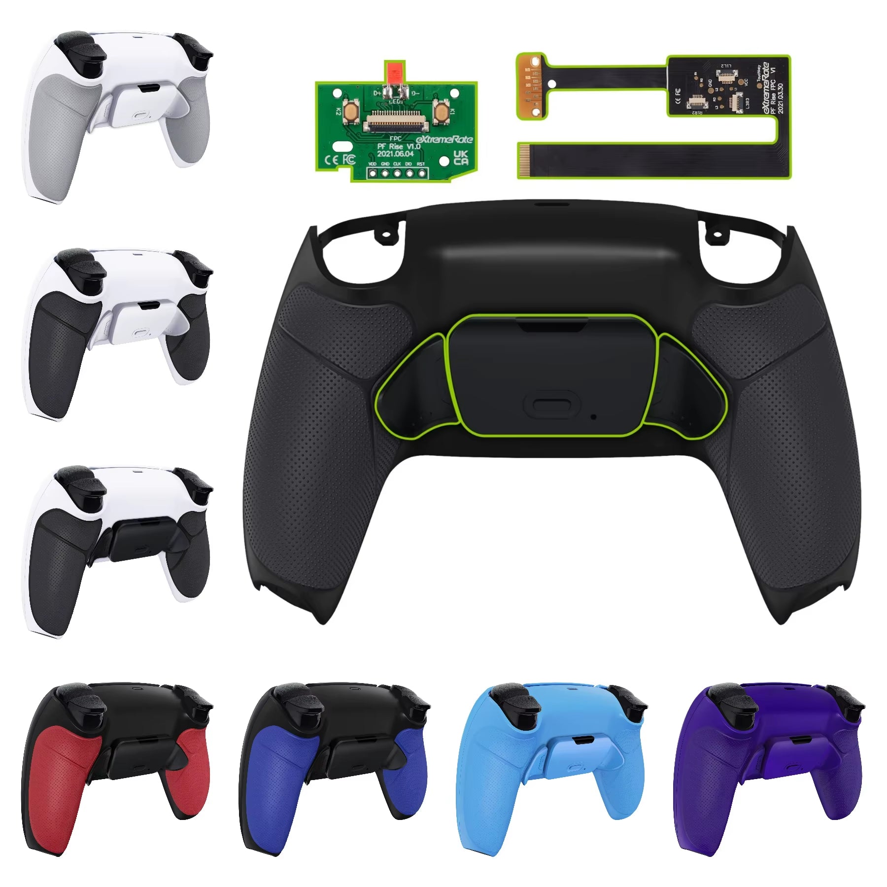 Back Paddles Remappable Rise Remap Kit for PS5 Controller BDM-010 & BDM-020, Upgrade Board Back Shell Back Buttons