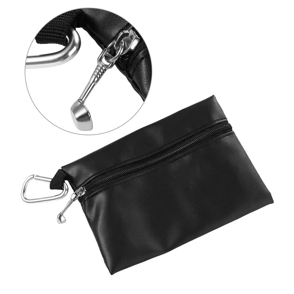 Golf Ball Tee Storage Pouch - Professional Golf Accessories Bag for Tees and Tack